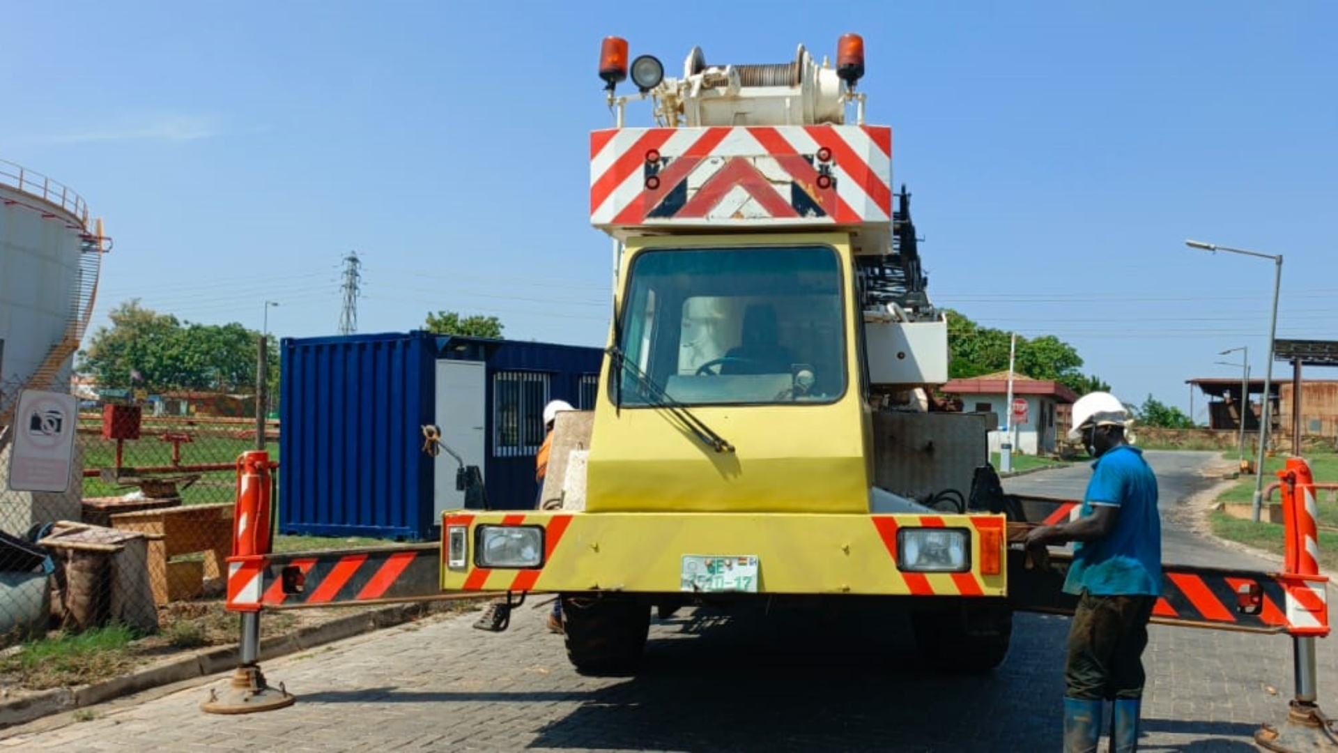 Installation of Container Office at Kumasi